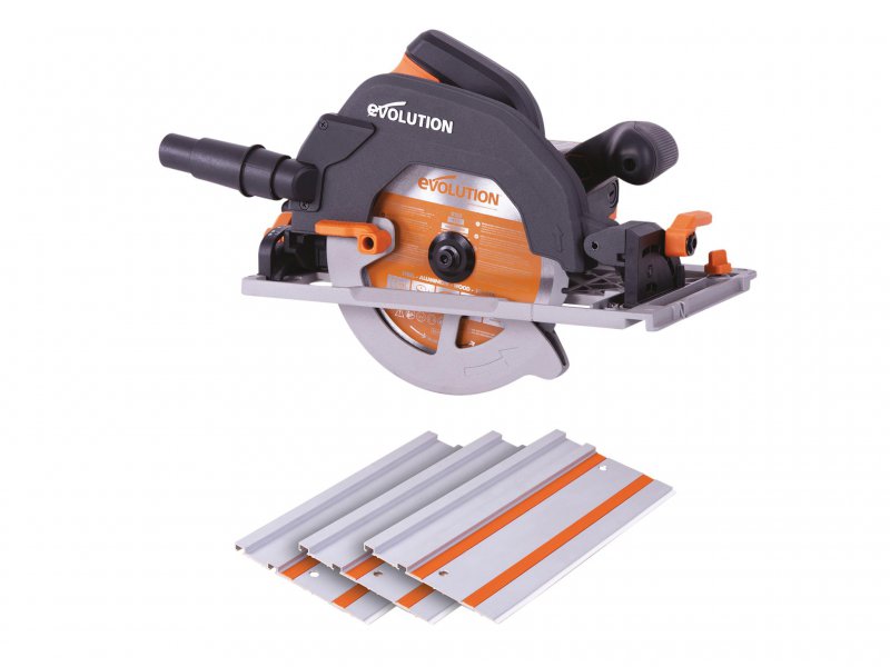 Evolution R185CCSX Circular Track Saw Kit 185mm 1600W 110V Main Image