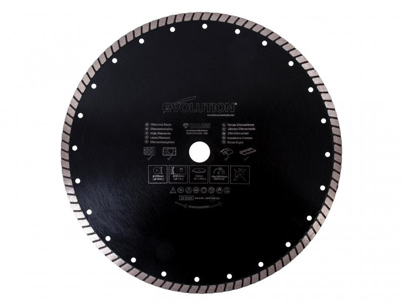 Evolution RAGE Diamond Blade, Segmented Rim 355 x 25.4mm Main Image