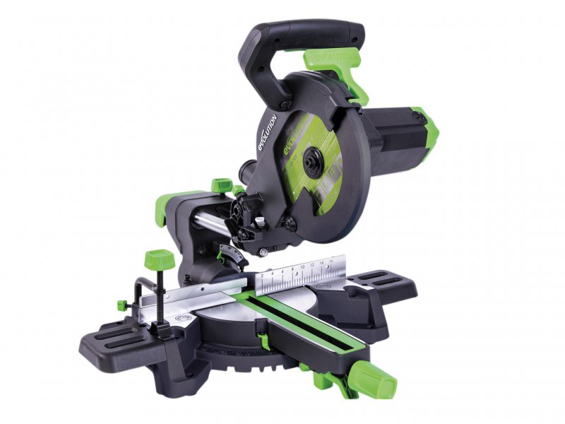 Evolution F210SMS TCT Multi-Material Sliding Mitre Saw 210mm 1200W 240V Main Image