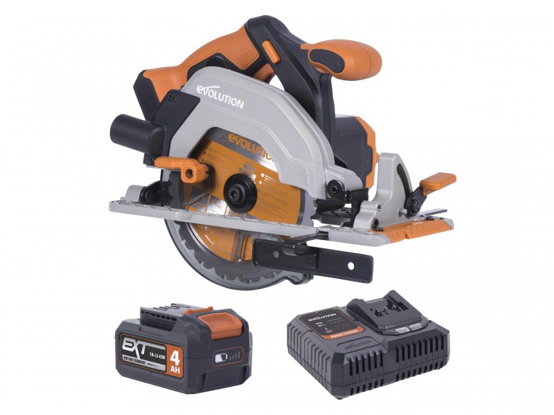 Evolution R165CCS-Li EXT Circular Saw 18V 1 x 4.0Ah Li-ion Main Image