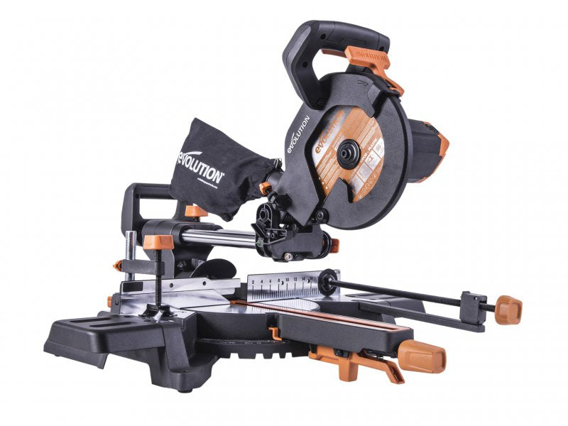 Evolution R210SMS-300+ Pro Multi-Material Sliding Mitre Saw 210mm 1500W 110V Main Image