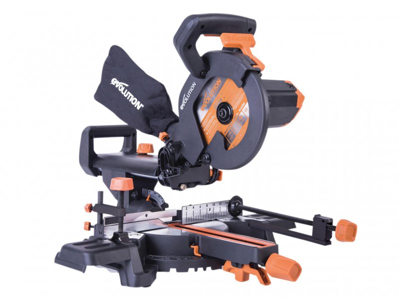 Evolution R210SMS+ Pro Multi-Material Sliding Mitre Saw 210mm 1500W 240V Main Image