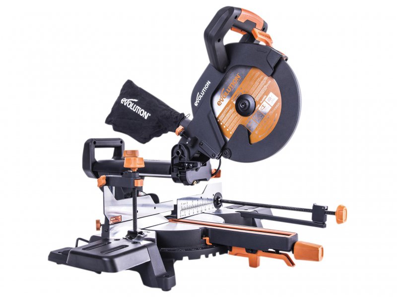 Evolution R255SMS+ Pro Multi-Material Sliding Mitre Saw 255mm 2000W 240V Main Image
