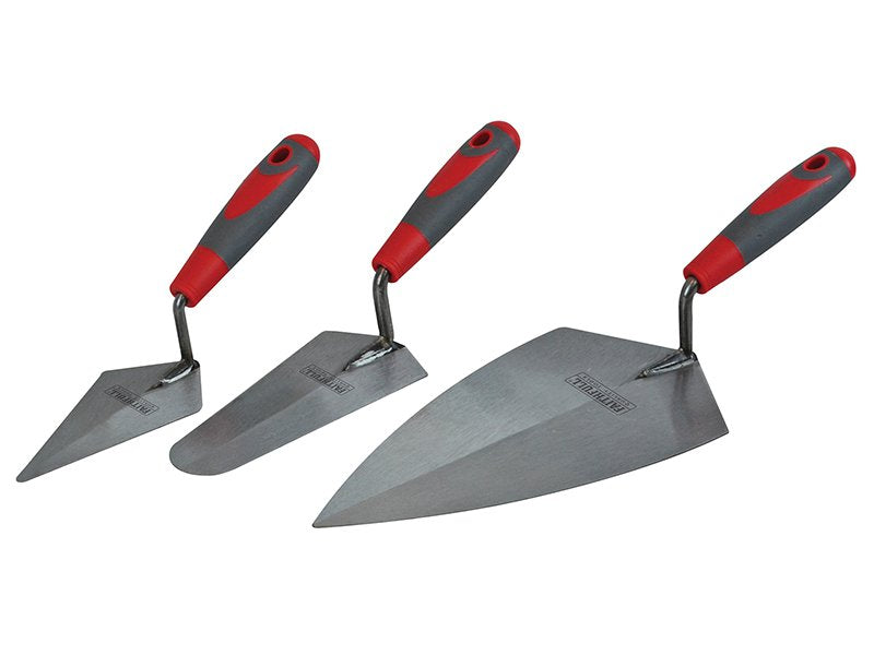 Faithfull Soft Grip Trowel Set, 3 Piece Main Image