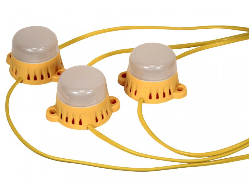 Faithfull Power Plus Festoon Lights 10 LED Bulbs 110V 22m Main Image