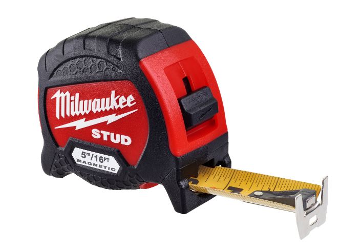 Milwaukee STUD Tape Measure Gen2 5m/16ft (Metric and Imperial)