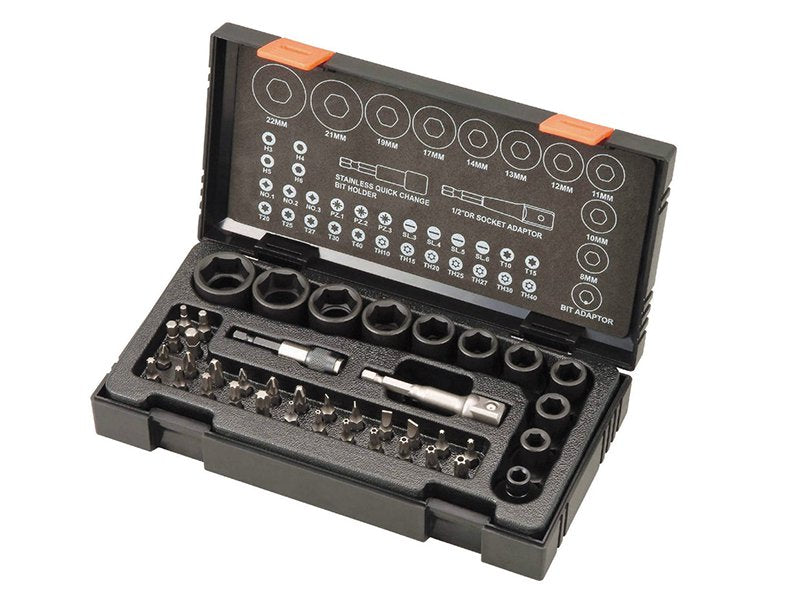 HiKOKI Metric 1/2in Drive Impact Socket & Bit Set, 41 Piece Main Image