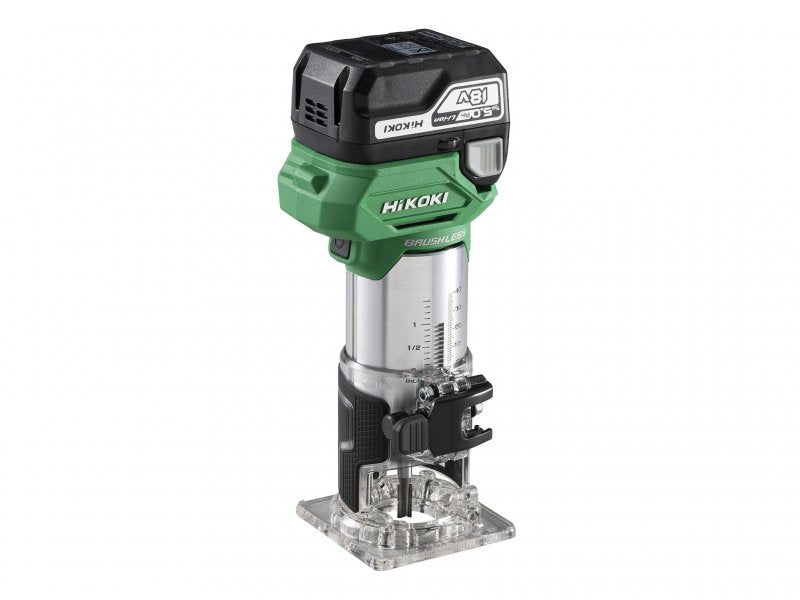 HiKOKI M1808DAJPZ 1/4in Trimmer 18V 1 x 5.0Ah Li-ion Main Image