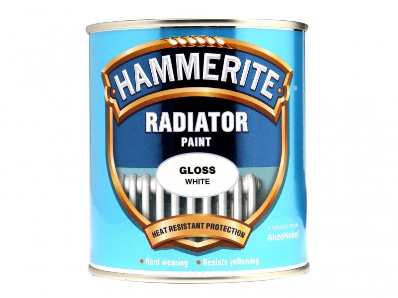 Hammerite Radiator Paint Gloss White 500ml Main Image