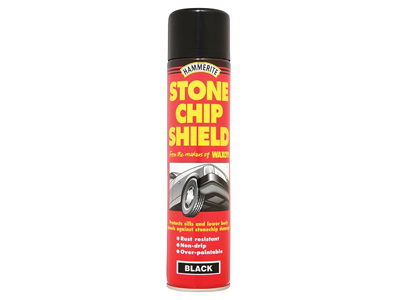 Hammerite Stonechip Shield Black Aerosol 600ml Main Image