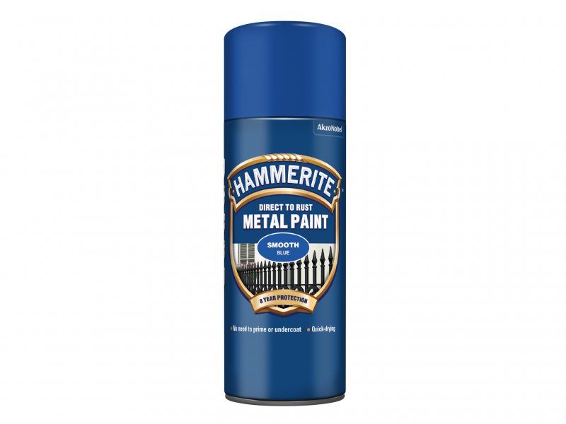 Hammerite Direct to Rust Smooth Finish Aerosol Blue 400ml Main Image