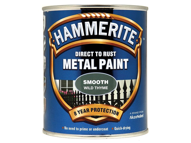 Hammerite Direct to Rust Smooth Finish Metal Paint Wild Thyme 750ml Main Image