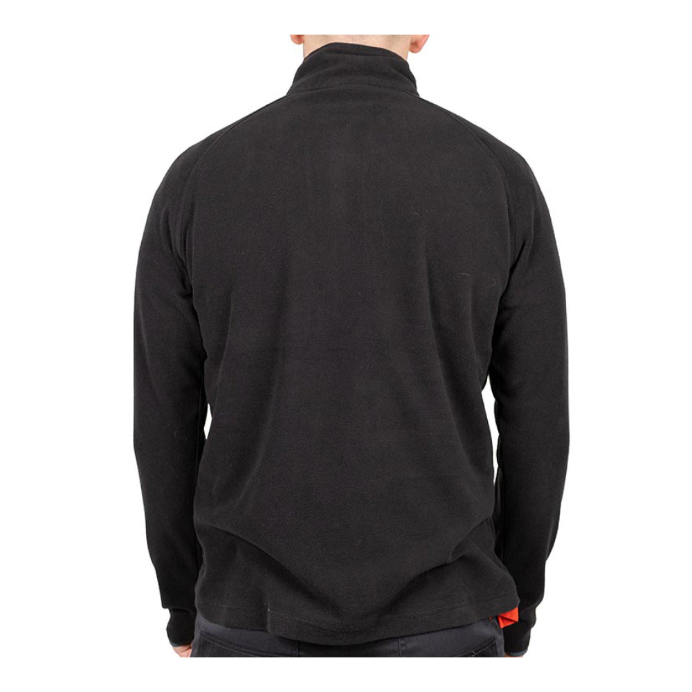 Half Zip Overhead Fleece -Black Large