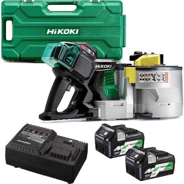 HiKOKI VB3616DA/JGZ Multi Volt Rebar Bender/Cutter Kit - 36V with 2 x 5.0Ah Batteries, Charger & Case