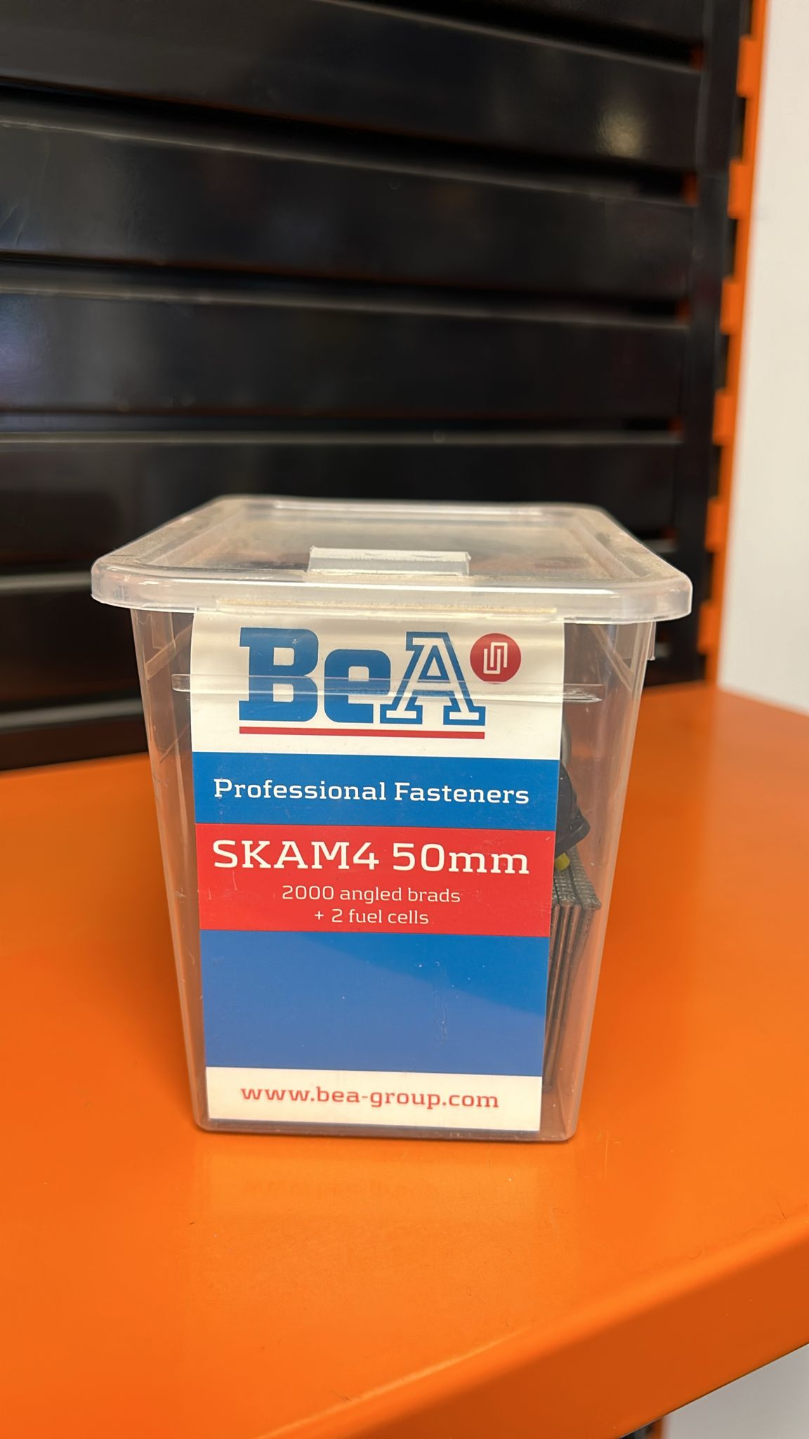 BeA 50mm Galvanised Angled Brad Nails (Box 2000) 2 x Fuel Cells