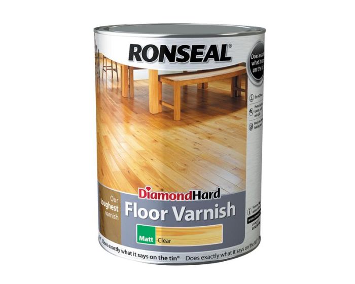 Ronseal Diamond Hard Floor Varnish Matt 5 litre