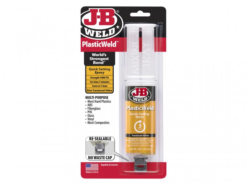 J-B Weld PlasticWeld Epoxy Syringe 25ml Main Image