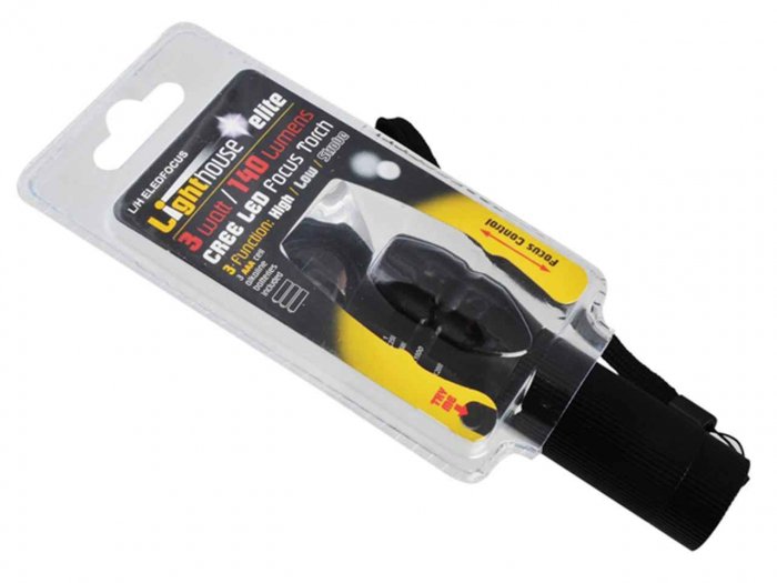 Lighthouse Elite Focus Torch 3 Function (Black)