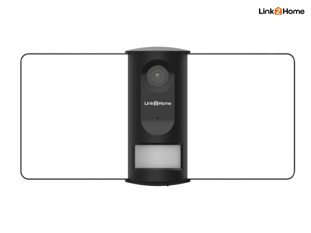 Link2Home Outdoor Smart Floodlight Camera 2K 4MP Black