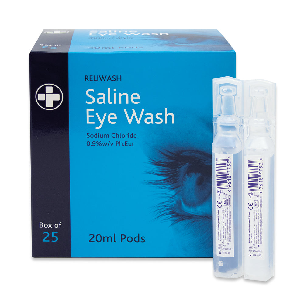 Reliwash Eye Wash Pods 20ml - 25 PCS