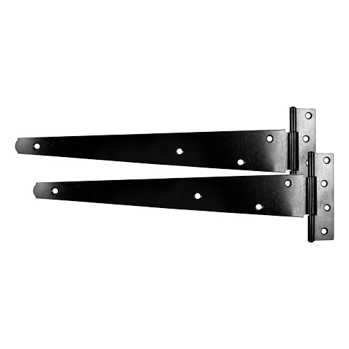 Medium Tee Hinge Pair Black 18 inch