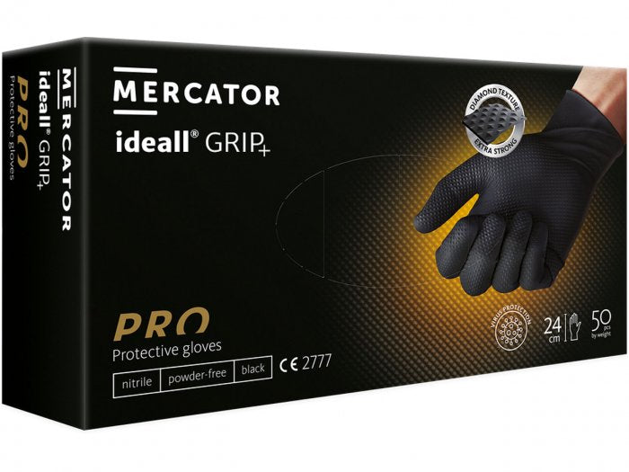 Mercator Ideall Grip Nitrile Gloves Large - Box 50