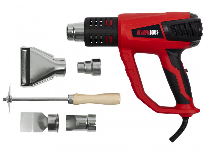 Olympia Power Tools Heat Gun with Accessories 2000W 240V Main Image