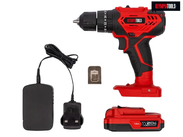 Olympia Power Tools X20S Combi Drill 20V 1 x 1.5Ah Li-ion