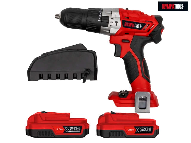 Olympia Power Tools X20S Combi Drill 20V 2 x 2.0Ah Li-ion