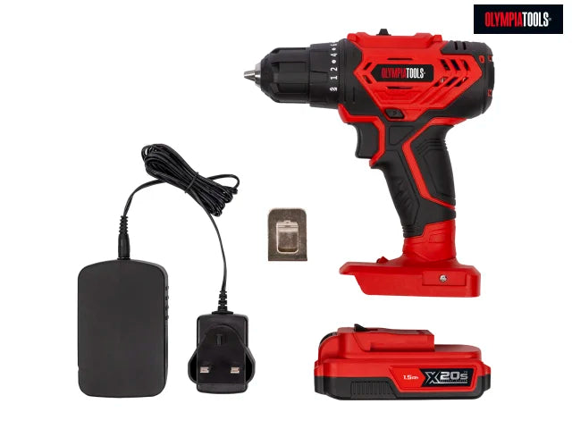 Olympia Power Tools X20S Drill Driver 20V 1 x 1.5Ah Li-ion