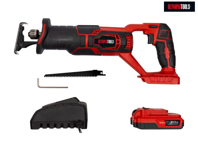 Olympia Power Tools X20S Reciprocating Saw 20V 1 x 2.0Ah Li-ion