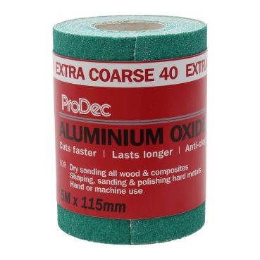 ProDec General Purpose Green Sandpaper ALI-OXIDE - 40 GRIT (5m)