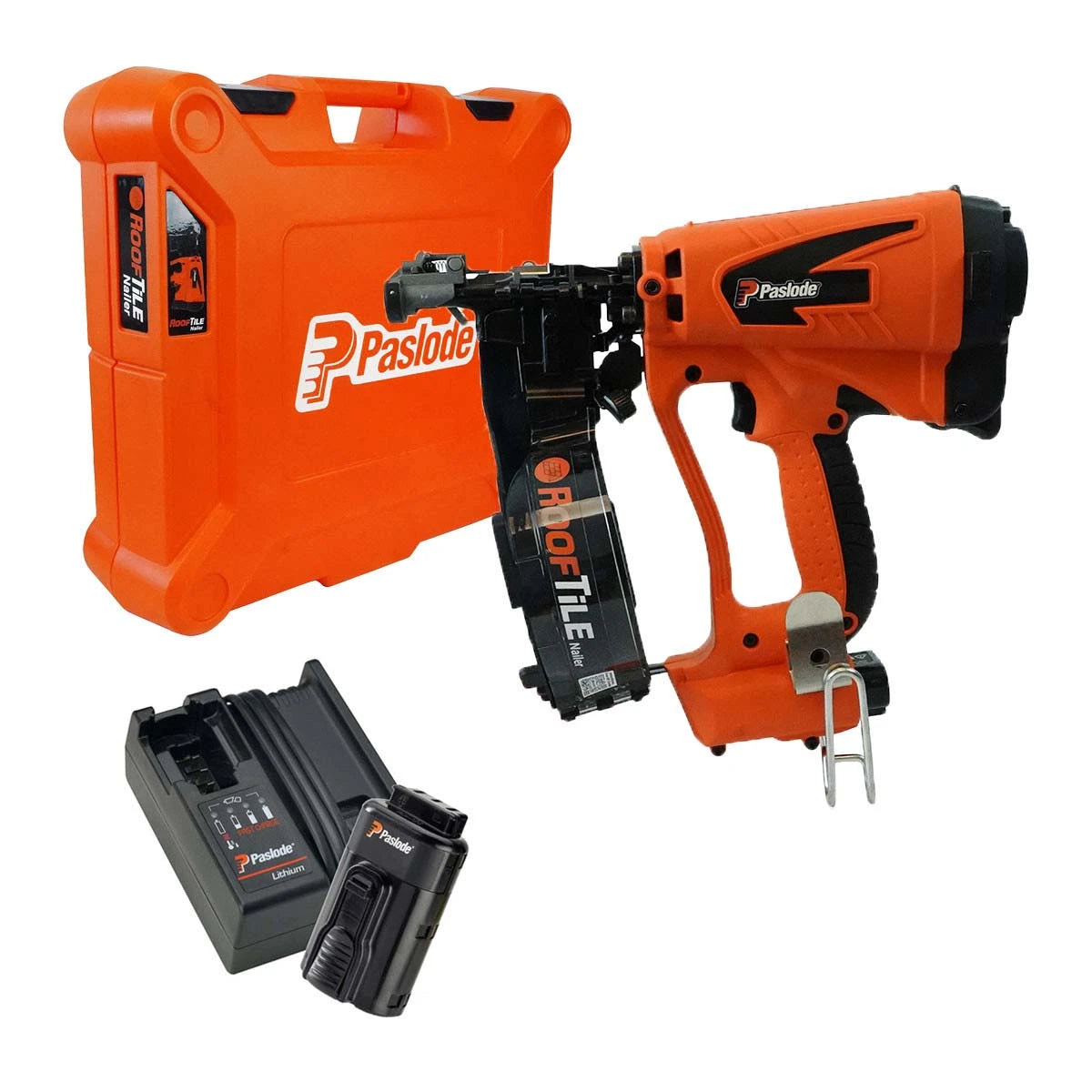 Paslode First Fix RoofTile Nailer - with Battery, Charger & Carry Case