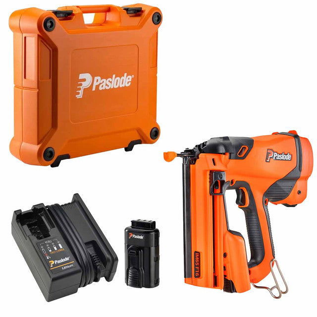 Paslode IM65 F16 Straight Finish Nailer Kit (inc 1 x Battery, Charger & Carry Case)