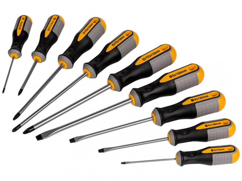 Roughneck Screwdriver Set, 9 Piece Main Image
