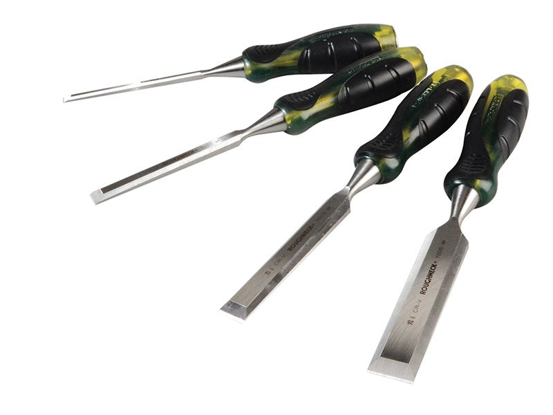 Roughneck Professional Bevel Edge Chisel Set of 4: 6, 19, 25 & 32mm Main Image