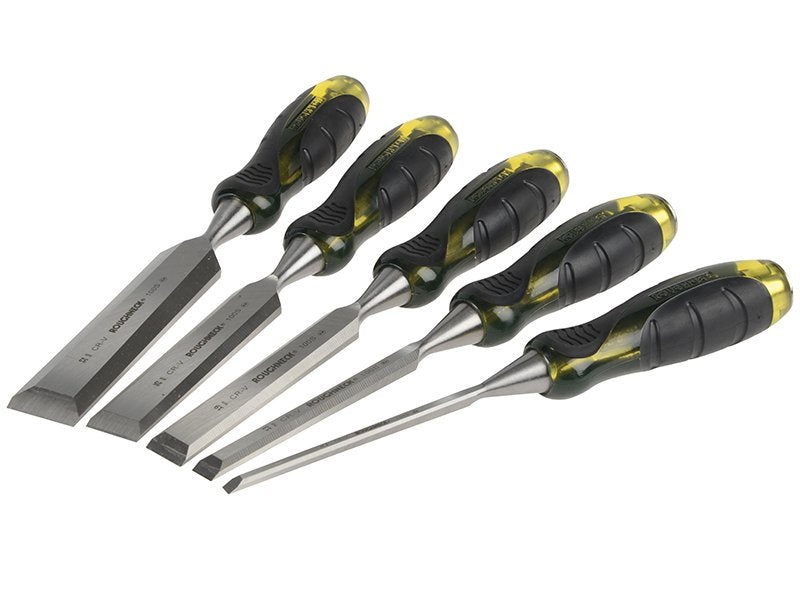 Roughneck Professional Bevel Edge Chisel 5 Piece Set 6mm, 13mm, 19mm, 25mm & 32mm Main Image