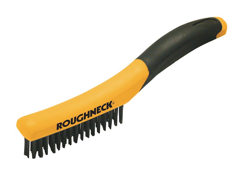 Roughneck Shoe Handle Wire Brush Soft Grip 250mm (10in) Main Image