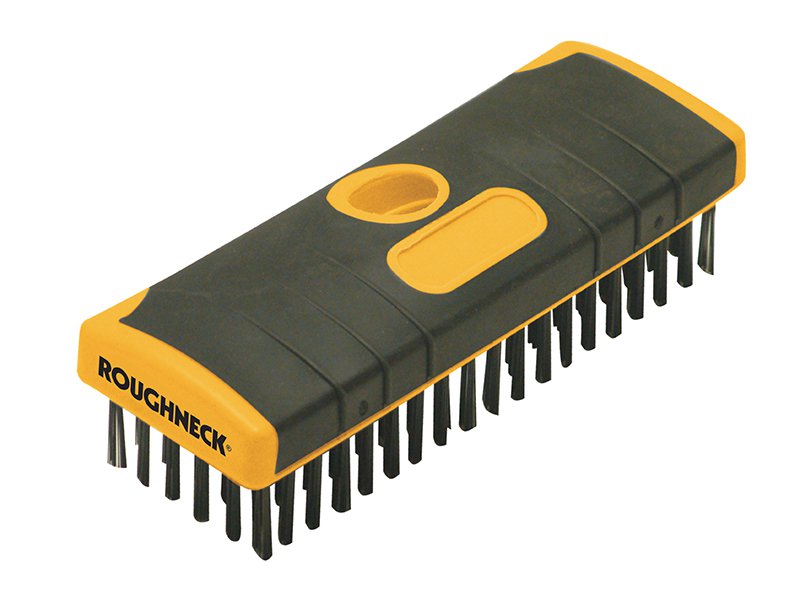 Roughneck Heavy-Duty Scrub Brush Soft Grip 200mm (6in) NO Handle Main Image