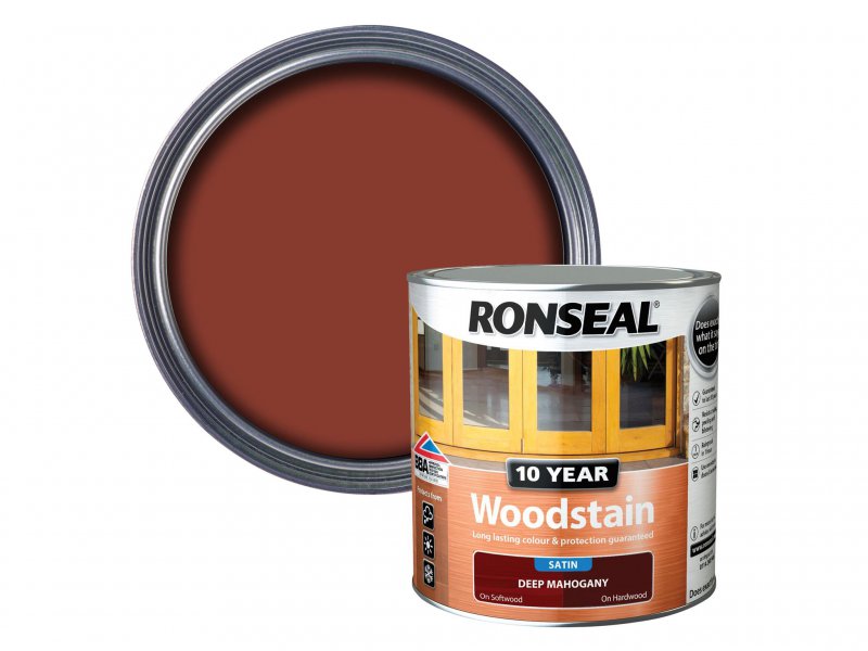 Ronseal 10 Year Woodstain Deep Mahogany 2.5 Litre Main Image