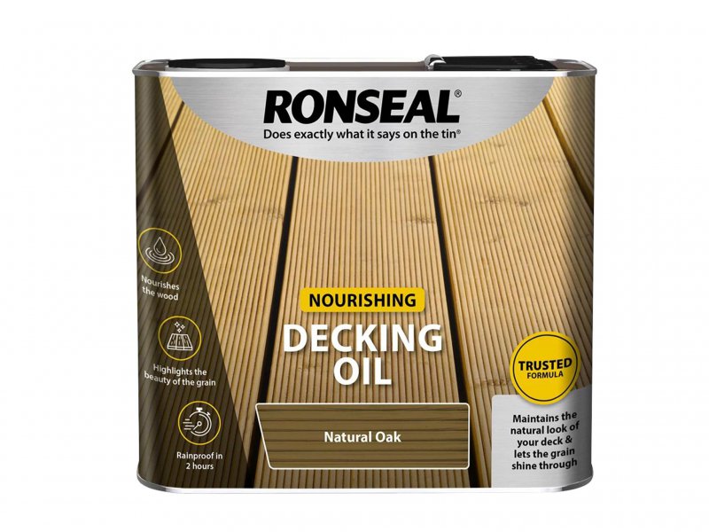 Ronseal Decking Oil Natural Oak 2.5 Litre