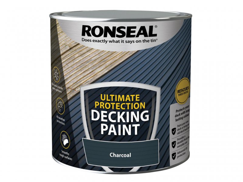 Ronseal Ultimate Protection Decking Paint Charcoal 2.5 litre Main Image