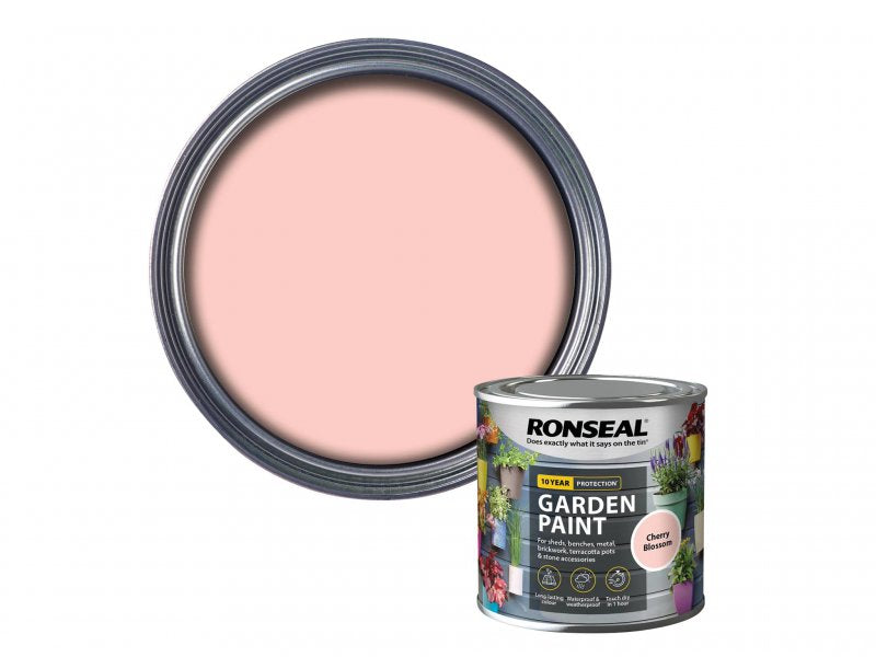 Ronseal Garden Paint Cherry Blossom 250ml Main Image