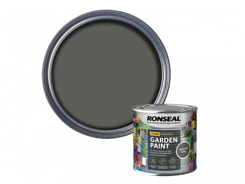 Ronseal Garden Paint Charcoal Grey 250ml Main Image