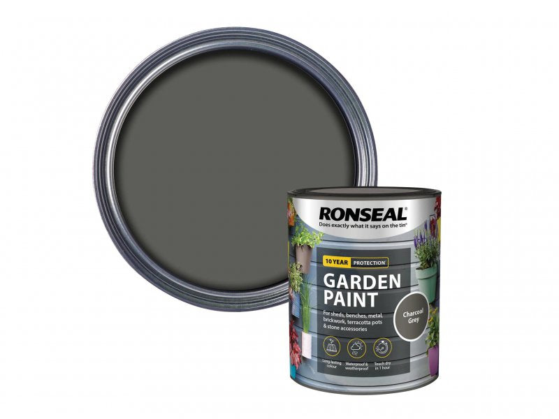 Ronseal Garden Paint Charcoal Grey 750ml Main Image