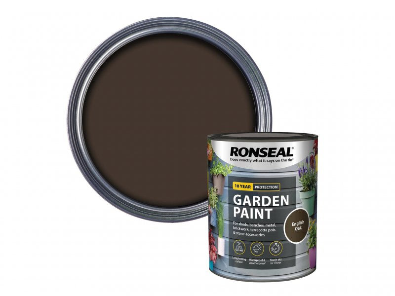 Ronseal Garden Paint English Oak 750ml Main Image
