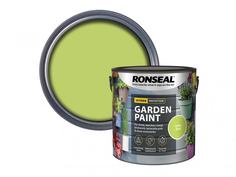 Ronseal Garden Paint Lime Zest 2.5 Litre Main Image