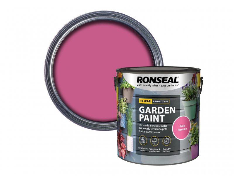 Ronseal Garden Paint Pink Jasmine 2.5 Litre Main Image