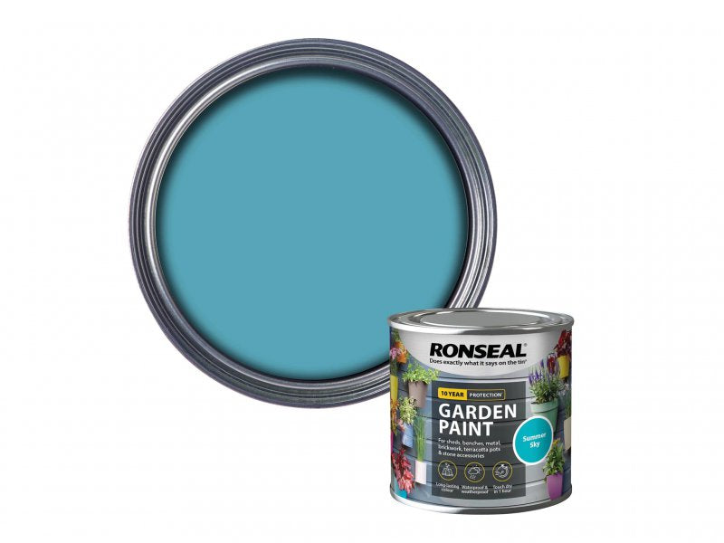 Ronseal Garden Paint Summer Sky 250ml Main Image