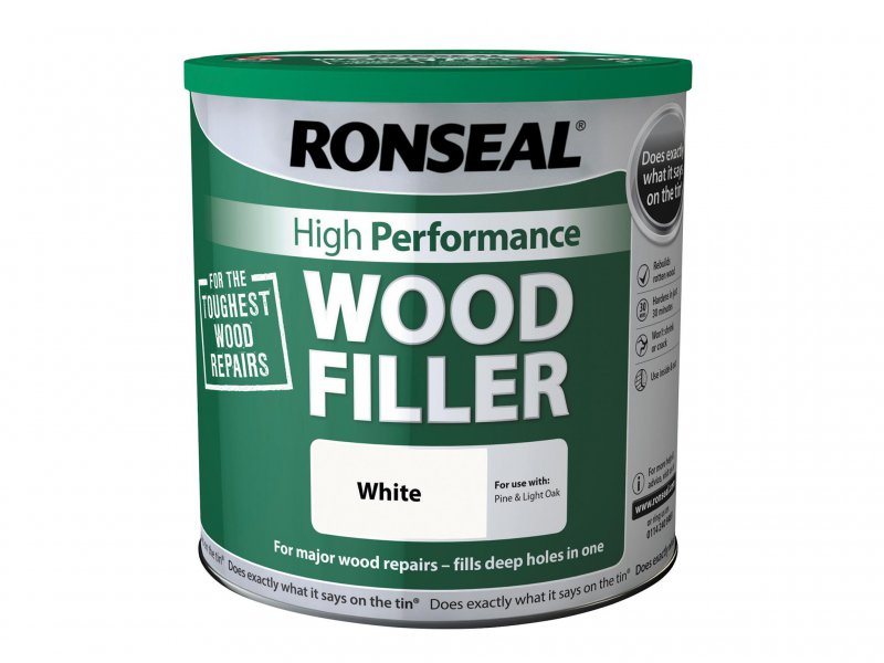 Ronseal High-Performance Wood Filler White 3.7kg Main Image